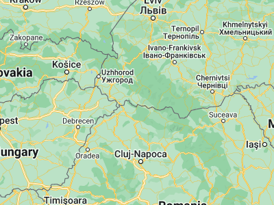 Map showing location of Bushtyno (48.05121, 23.48579)