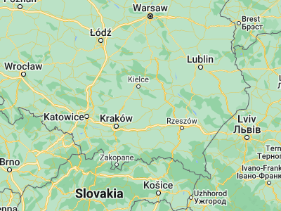 Map showing location of Busko-Zdrój (50.47078, 20.71884)