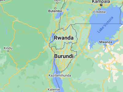 Map showing location of Butare (-2.59667, 29.73944)