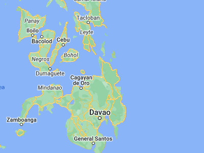 Map showing location of Butuan (8.94917, 125.54361)