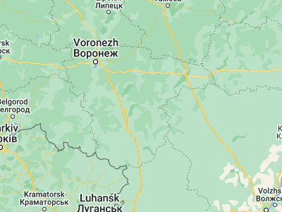 Map showing location of Buturlinovka (50.82389, 40.60917)