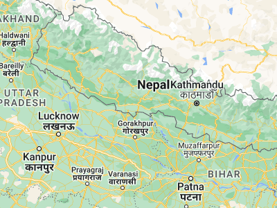 Map showing location of Butwāl (27.70055, 83.44836)
