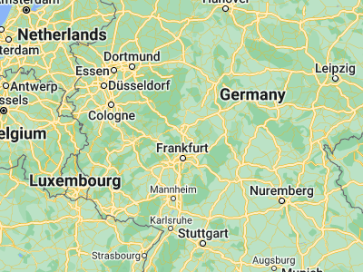 Map showing location of Butzbach (50.43395, 8.67122)