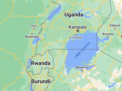 Map showing location of Byakabanda (-0.7425, 31.40639)