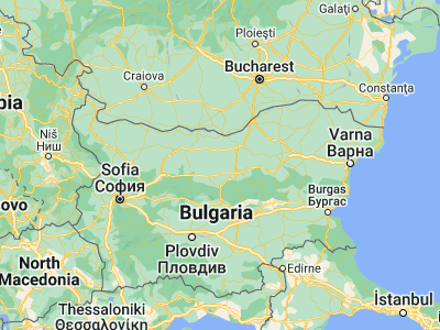 Map showing location of Byala Cherkva (43.2, 25.3)