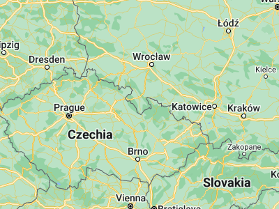 Map showing location of Bystrzyca Kłodzka (50.30179, 16.64231)