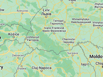 Map showing location of Bytkiv (48.62968, 24.47398)