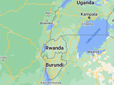 Map showing location of Byumba (-1.5763, 30.0675)