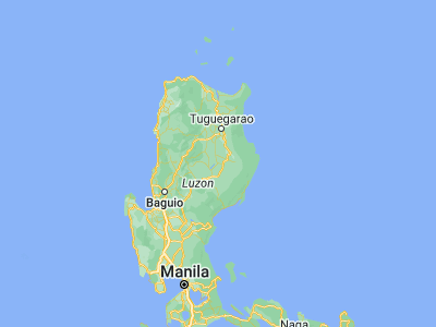 Map showing location of Cabatuan (16.95655, 121.66854)