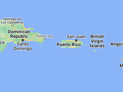 Map showing location of Cabo Rojo (18.08663, -67.14573)