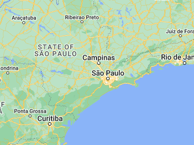 Map showing location of Cabreúva (-23.3075, -47.13278)