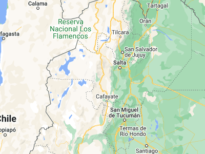 Map showing location of Cachí (-25.12033, -66.16519)