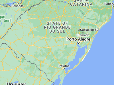 Map showing location of Cachoeira do Sul (-30.03917, -52.89389)