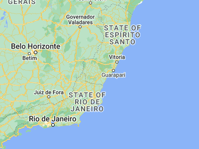 Map showing location of Cachoeiro de Itapemirim (-20.84889, -41.11278)