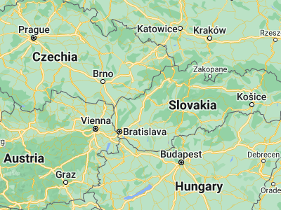 Map showing location of Čachtice (48.71226, 17.78704)