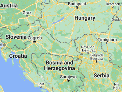 Map showing location of Čačinci (45.60389, 17.87028)