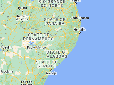 Map showing location of Caetés (-8.77306, -36.6225)