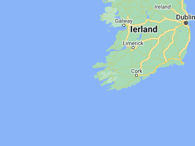 Map showing location of Cahersiveen (51.94861, -10.22222)