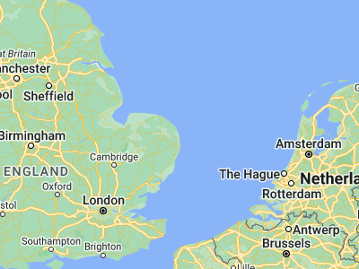 Map showing location of Caister-on-Sea (52.64809, 1.72648)
