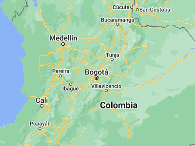 Map showing location of Cajicá (4.91857, -74.02799)