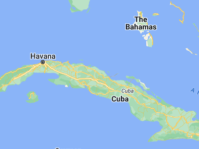 Map showing location of Calabazar de Sagua (22.64472, -79.89611)