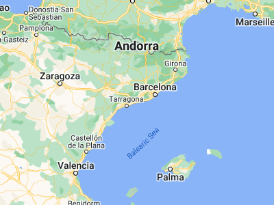 Map showing location of Calafell (41.19997, 1.5683)