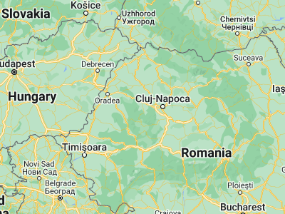 Map showing location of Călăţele (46.76667, 23.01667)