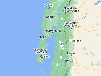 Map showing location of Calbuco (-41.76801, -73.1273)