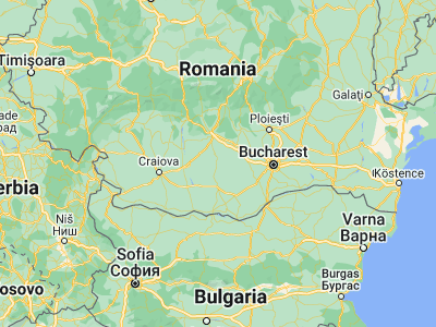 Map showing location of Căldăraru (44.45, 24.95)