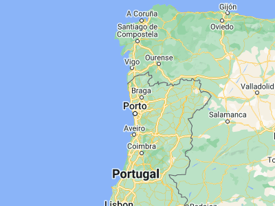 Map showing location of Calendário (41.40361, -8.52967)