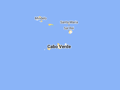 Map showing location of Calheta (15.18613, -23.59228)
