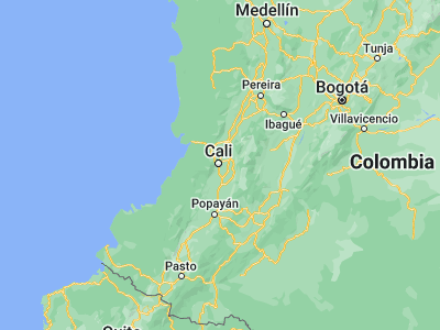 Map showing location of Cali (3.43722, -76.5225)