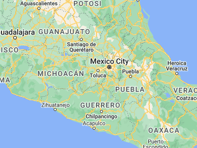Map showing location of Calimaya de Díaz González (19.16, -99.62083)