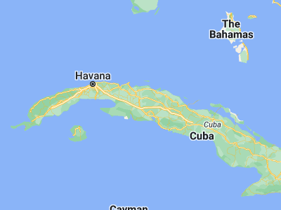 Map showing location of Calimete (22.53333, -80.90611)