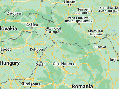 Map showing location of Călineşti-Oaş (47.9, 23.3)
