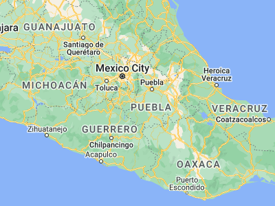 Map showing location of Calmeca (18.63609, -98.63444)