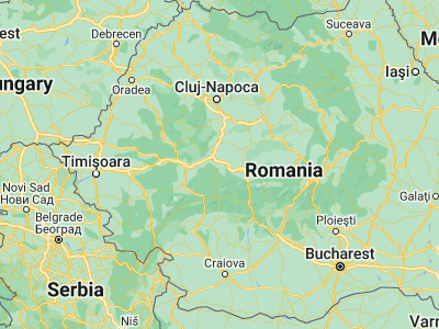 Map showing location of Câlnic (45.88333, 23.66667)