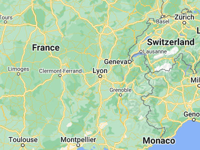 Map showing location of Caluire-et-Cuire (45.79041, 4.84112)