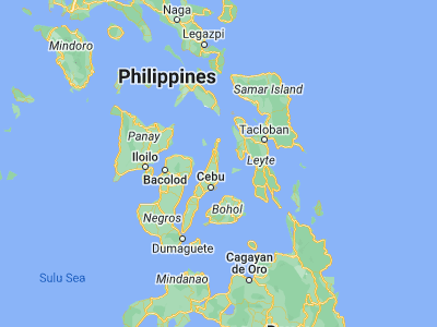 Map showing location of Calumboyan (10.79129, 124.02749)