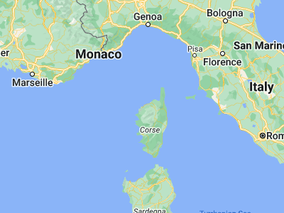 Map showing location of Calvi (42.56604, 8.75713)