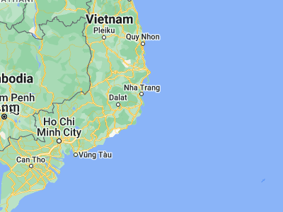 Map showing location of Cam Ranh (11.92144, 109.15913)