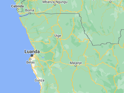 Map showing location of Camabatela (-8.18812, 15.37495)