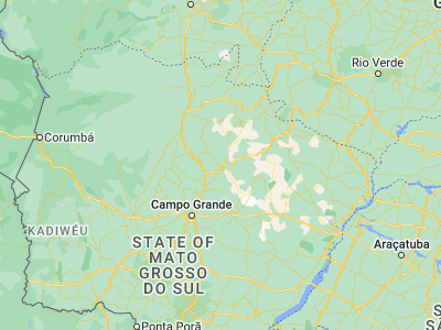 Map showing location of Camapuã (-19.53139, -54.04389)