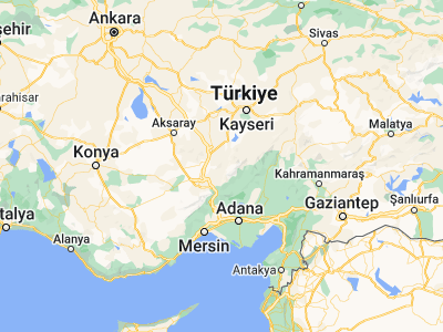 Map showing location of Çamardı (37.83222, 34.98139)