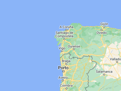 Map showing location of Cambados (42.51222, -8.8131)