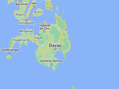 Map showing location of Cambanugoy (7.5413, 125.7553)
