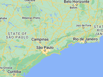Map showing location of Cambuí (-22.61222, -46.0575)