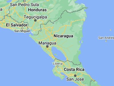 Map showing location of Camoapa (12.38386, -85.51157)
