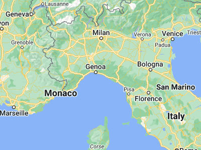 Map showing location of Camogli (44.34945, 9.15487)