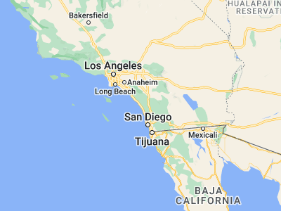 Map showing location of Camp Pendleton South (33.22844, -117.37929)